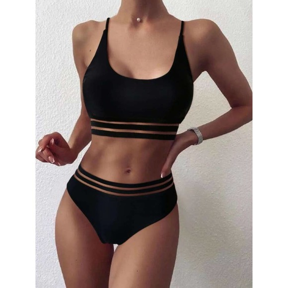 shein high waisted bathing suit